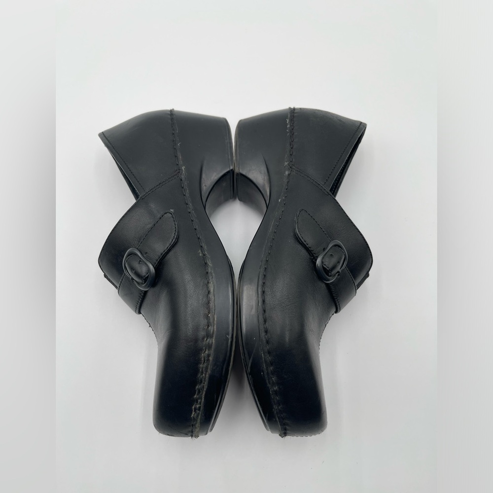 Dansko Women’s Size 40 US 9.5-10 Black Tamara Leather Clog Slip On Workwear - Picture 9 of 14